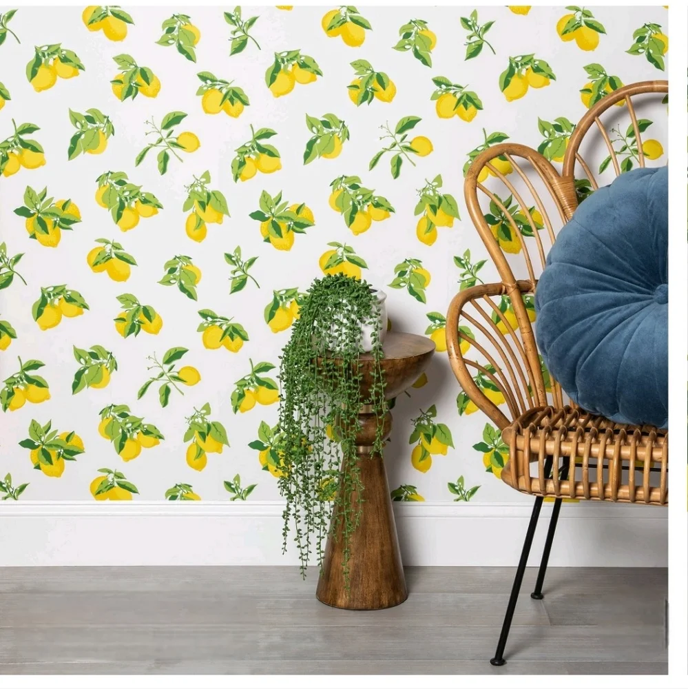 Opalhouse Lemons Peel & Stick Wallpaper Yellow